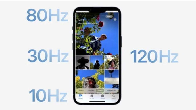 东城街道苹果14维修分享iPhone 14有高刷吗 